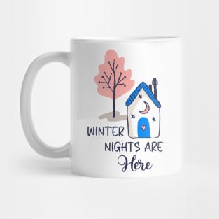 Winter Cottage Scene Mug